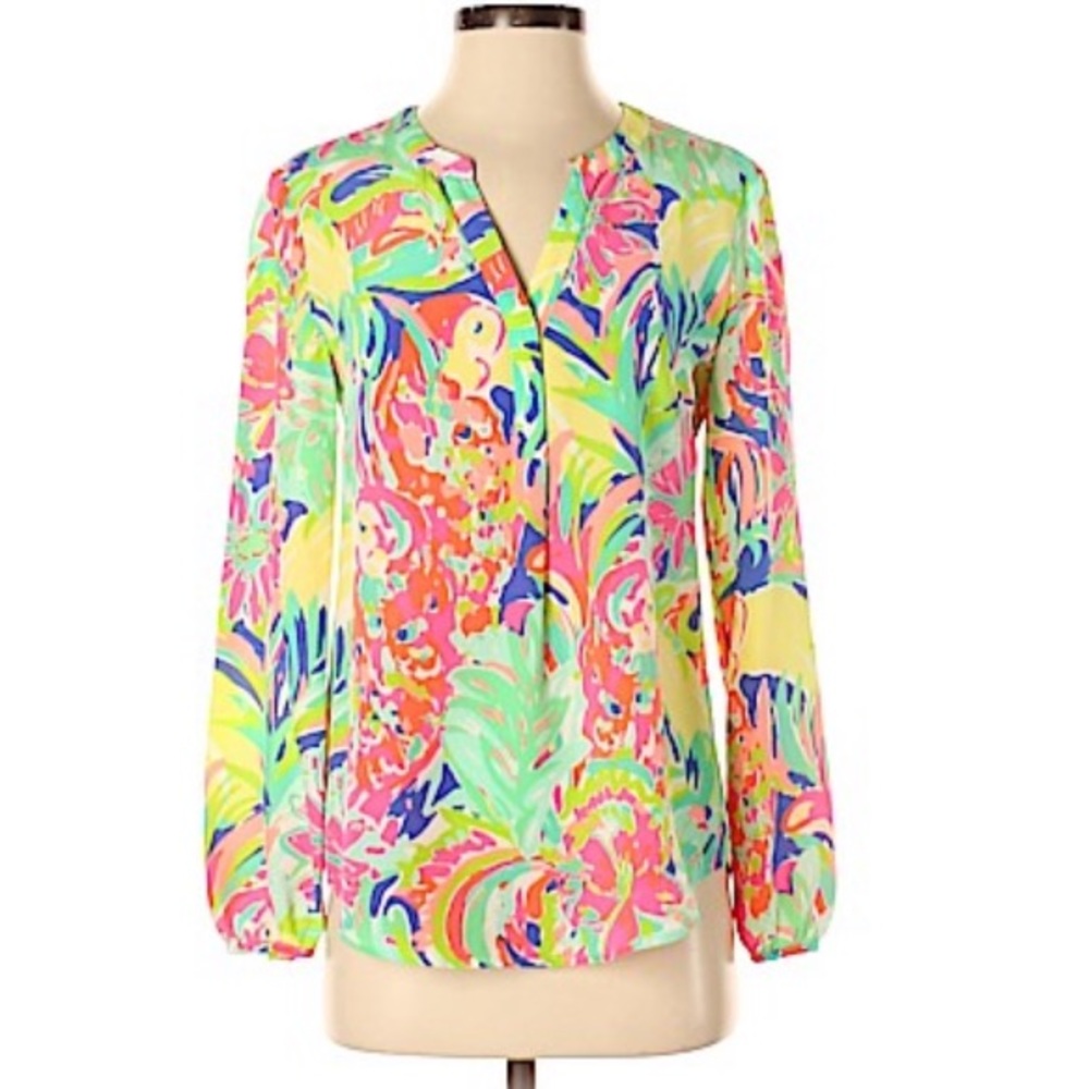 100% Silk Lily Pulitzer Tunic